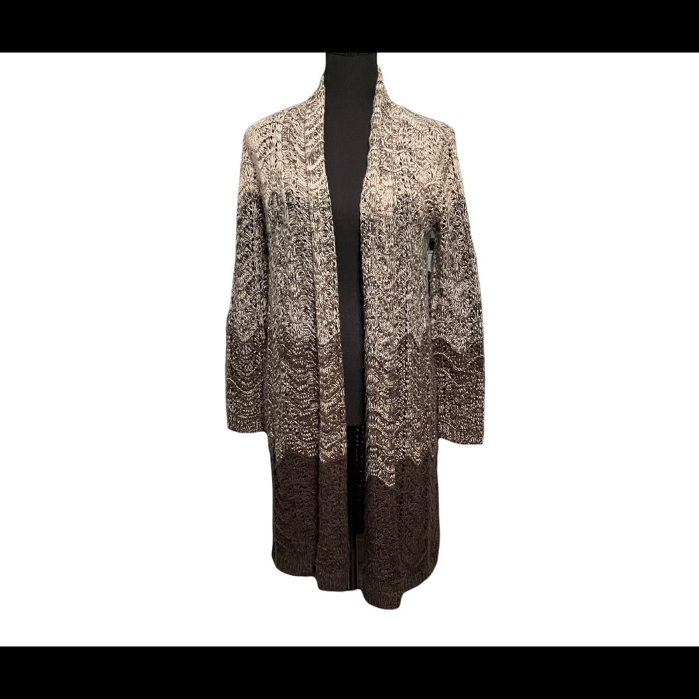 Style & Co. Long gray ombré sweater size small